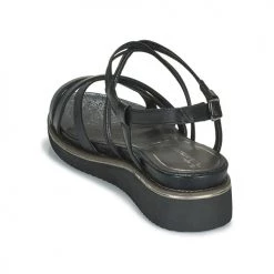 Chaussures Femme Sandales et Nu-pieds Tamaris EDA Noir -Sandales Soldes Boutique 10615479 500 E