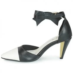 Chaussures Femme Sandales et Nu-pieds Lola Ramona RAMONA Noir / Blanc -Sandales Soldes Boutique 10714288 500 D