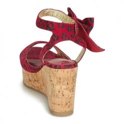 Chaussures Femme Sandales et Nu-pieds Lola Ramona NINA Rouge / Noir -Sandales Soldes Boutique 10714291 500 E