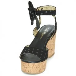 Chaussures Femme Sandales et Nu-pieds Lola Ramona NINA Noir -Sandales Soldes Boutique 10714292 500 C