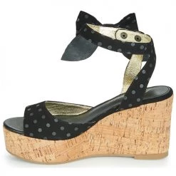 Chaussures Femme Sandales et Nu-pieds Lola Ramona NINA Noir -Sandales Soldes Boutique 10714292 500 D