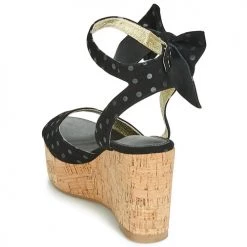 Chaussures Femme Sandales et Nu-pieds Lola Ramona NINA Noir -Sandales Soldes Boutique 10714292 500 E