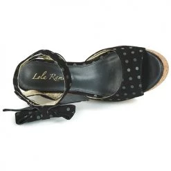 Chaussures Femme Sandales et Nu-pieds Lola Ramona NINA Noir -Sandales Soldes Boutique 10714292 500 F