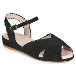 Chaussures Femme Sandales et Nu-pieds Miss L'Fire BRIGITTE Noir