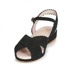 Chaussures Femme Sandales et Nu-pieds Miss L'Fire BRIGITTE Noir -Sandales Soldes Boutique 10862300 500 C