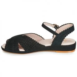 Chaussures Femme Sandales et Nu-pieds Miss L'Fire BRIGITTE Noir -Sandales Soldes Boutique 10862300 500 D
