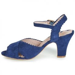 Chaussures Femme Sandales et Nu-pieds Miss L'Fire BEATRIZ Bleu -Sandales Soldes Boutique 10862301 500 D