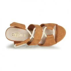Chaussures Femme Sandales et Nu-pieds Cassis Côte d'Azur DON Marron -Sandales Soldes Boutique 11088069 500 F