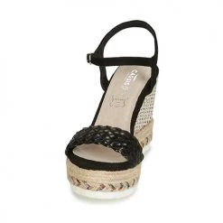 Chaussures Femme Sandales et Nu-pieds Cassis Côte d'Azur CASSANDRA Noir -Sandales Soldes Boutique 11088076 500 C