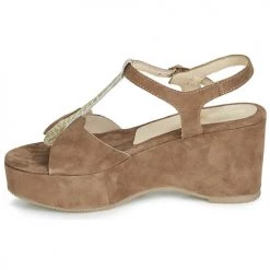 Chaussures Femme Sandales et Nu-pieds Lola Espeleta NAWELLE Marron -Sandales Soldes Boutique 11088640 500 D