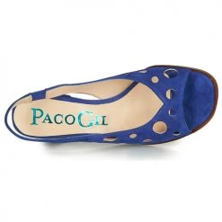Chaussures Femme Sandales et Nu-pieds Paco Gil BALI Bleu -Sandales Soldes Boutique 11306014 500 F