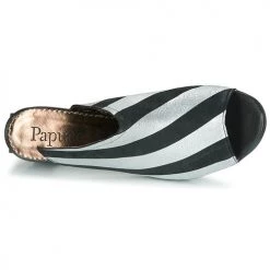 Chaussures Femme Sandales et Nu-pieds Papucei BETINA Noir / Blanc -Sandales Soldes Boutique 11329475 500 F