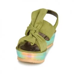 Chaussures Femme Sandales et Nu-pieds Papucei CONDE Vert -Sandales Soldes Boutique 11329486 500 C