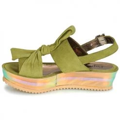 Chaussures Femme Sandales et Nu-pieds Papucei CONDE Vert -Sandales Soldes Boutique 11329486 500 D