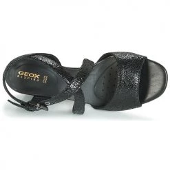 Chaussures Femme Sandales et Nu-pieds Geox D SEYLA S. HIGH PLUS Noir -Sandales Soldes Boutique 11332211 500 F