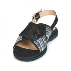 Chaussures Femme Sandales et Nu-pieds Geox D KOLEEN Noir -Sandales Soldes Boutique 11332233 500 C