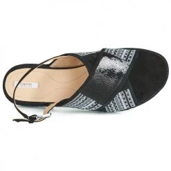 Chaussures Femme Sandales et Nu-pieds Geox D KOLEEN Noir -Sandales Soldes Boutique 11332233 500 F