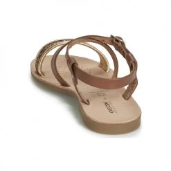 Chaussures Fille Sandales et Nu-pieds Geox J SANDAL VIOLETTE GI Marron -Sandales Soldes Boutique 11333028 500 E