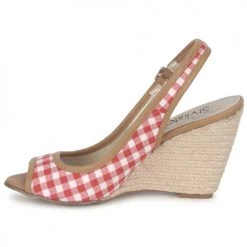 Chaussures Femme Sandales et Nu-pieds StylistClick INES Jude / Naturel Rouge -Sandales Soldes Boutique 117951 500 D