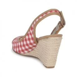 Chaussures Femme Sandales et Nu-pieds StylistClick INES Jude / Naturel Rouge -Sandales Soldes Boutique 117951 500 E