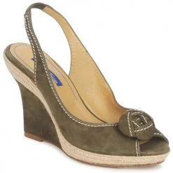 Chaussures Femme Sandales et Nu-pieds Atelier Voisin ALIX Kaki