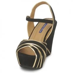 Chaussures Femme Sandales et Nu-pieds Atelier Voisin FACTOR Noir -Sandales Soldes Boutique 118265 500 C