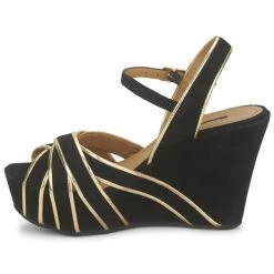 Chaussures Femme Sandales et Nu-pieds Atelier Voisin FACTOR Noir -Sandales Soldes Boutique 118265 500 D