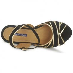 Chaussures Femme Sandales et Nu-pieds Atelier Voisin FACTOR Noir -Sandales Soldes Boutique 118265 500 F