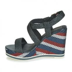 Chaussures Femme Sandales et Nu-pieds Tommy Hilfiger VANCOUVER 9Y Marine -Sandales Soldes Boutique 11866534 500 D