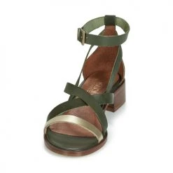 Chaussures Femme Sandales et Nu-pieds Casual Attitude COUTIL Vert -Sandales Soldes Boutique 11914521 500 C
