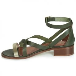 Chaussures Femme Sandales et Nu-pieds Casual Attitude COUTIL Vert -Sandales Soldes Boutique 11914521 500 D