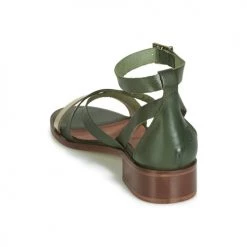 Chaussures Femme Sandales et Nu-pieds Casual Attitude COUTIL Vert -Sandales Soldes Boutique 11914521 500 E