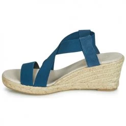Chaussures Femme Sandales et Nu-pieds Casual Attitude JALAYEBE Bleu -Sandales Soldes Boutique 11914522 500 D