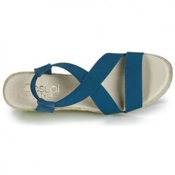 Chaussures Femme Sandales et Nu-pieds Casual Attitude JALAYEBE Bleu -Sandales Soldes Boutique 11914522 500 F