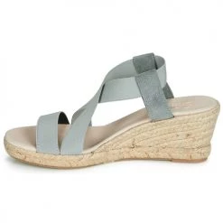 Chaussures Femme Sandales et Nu-pieds Casual Attitude JALAYEBE Gris -Sandales Soldes Boutique 11914523 500 D