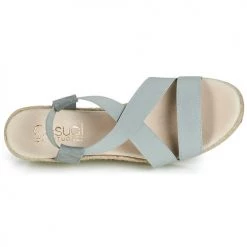 Chaussures Femme Sandales et Nu-pieds Casual Attitude JALAYEBE Gris -Sandales Soldes Boutique 11914523 500 F