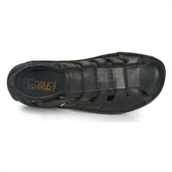 Chaussures Homme Sandales et Nu-pieds Casual Attitude ZIRONDEL Noir -Sandales Soldes Boutique 11914534 500 F