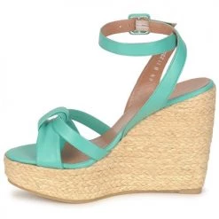 Chaussures Femme Sandales et Nu-pieds Robert Clergerie DEBA Pacifique / Naturel -Sandales Soldes Boutique 120248 500 D