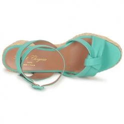 Chaussures Femme Sandales et Nu-pieds Robert Clergerie DEBA Pacifique / Naturel -Sandales Soldes Boutique 120248 500 F