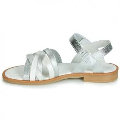 Chaussures Fille Sandales et Nu-pieds Citrouille et Compagnie JARILOU Argenté -Sandales Soldes Boutique 12100679 500 D