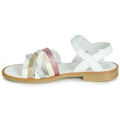 Chaussures Fille Sandales et Nu-pieds Citrouille et Compagnie JARILOU Blanc -Sandales Soldes Boutique 12100681 500 D