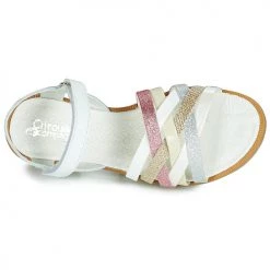 Chaussures Fille Sandales et Nu-pieds Citrouille et Compagnie JARILOU Blanc -Sandales Soldes Boutique 12100681 500 F