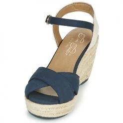 Chaussures Femme Sandales et Nu-pieds Tom Tailor PEJI Marine -Sandales Soldes Boutique 12157694 500 C