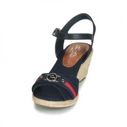 Chaussures Femme Sandales et Nu-pieds Tom Tailor NOMI Marine -Sandales Soldes Boutique 12157701 500 C