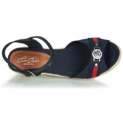 Chaussures Femme Sandales et Nu-pieds Tom Tailor NOMI Marine -Sandales Soldes Boutique 12157701 500 F
