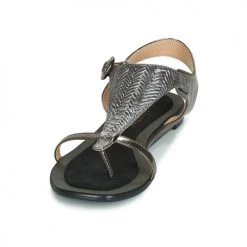 Chaussures Femme Sandales et Nu-pieds JB Martin ARMOR Noir / Argenté -Sandales Soldes Boutique 12270422 500 C