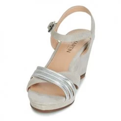 Chaussures Femme Sandales et Nu-pieds JB Martin QUOLIDAYS Gris -Sandales Soldes Boutique 12270432 500 C