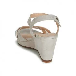 Chaussures Femme Sandales et Nu-pieds JB Martin QUOLIDAYS Gris -Sandales Soldes Boutique 12270432 500 E
