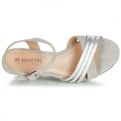 Chaussures Femme Sandales et Nu-pieds JB Martin QUOLIDAYS Gris -Sandales Soldes Boutique 12270432 500 F