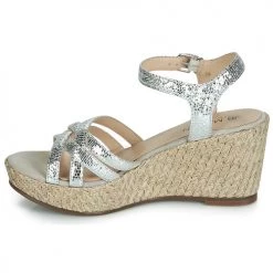 Chaussures Femme Sandales et Nu-pieds JB Martin DAME Argenté -Sandales Soldes Boutique 12270441 500 D